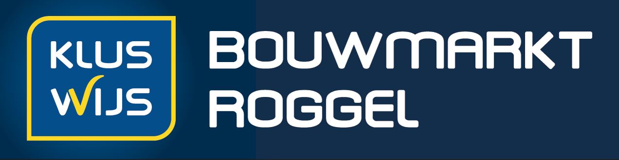 Kluswijs bouwmarkt roggel logo blauw