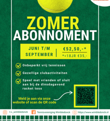 Zomerabonnement TV Wimbledonck.