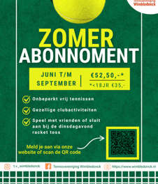 Zomerabonnement TV Wimbledonck.