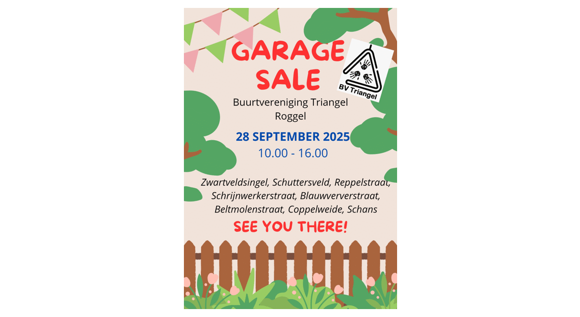 Garagesale buurtvereniging Triangel