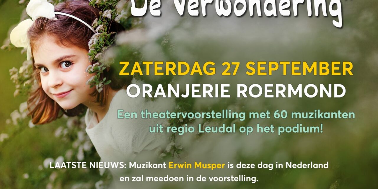 “De Verwondering” Theaterconcert in de Oranjerie